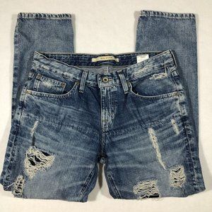 Big Star Womens 27 Distressed Reinforced Front Cropped Jeans XSW2857